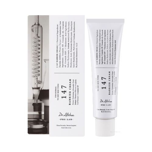 Dr. Althea 147 Barrier Cream Blue textura y envase crema coreana reparadora