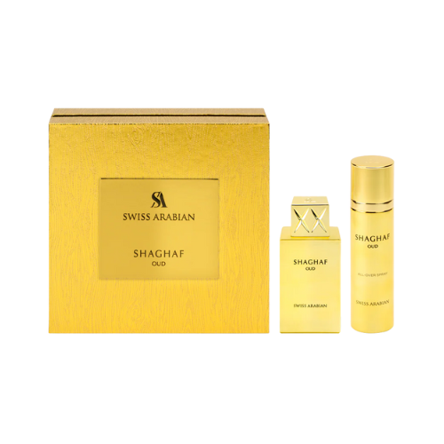 Swiss Arabian Set Shaghaf Oud 75ml + Body Spray - Al por mayor