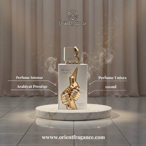 Revolt Uprising Arabiyat Prestige presentación completa perfume unisex elegante y actual