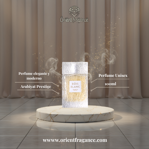 Presentación de Arabiyat Prestige Bois Blanc Eau de Parfum unisex 100 ml
