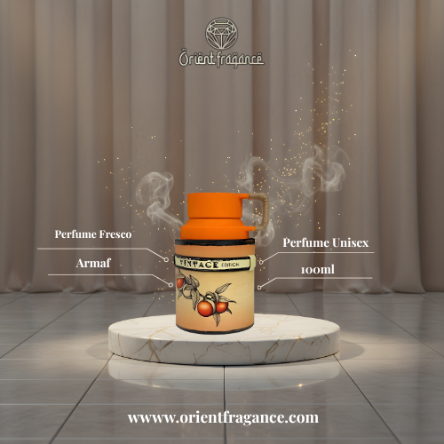 Armaf Mandarin Sky Vintage presentación elegante perfume unisex fresco sofisticado