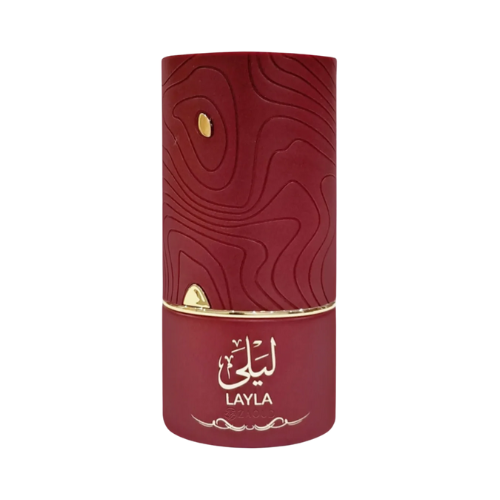 Frasco del perfume Layla Al Absar, fragancia árabe femenina y elegante