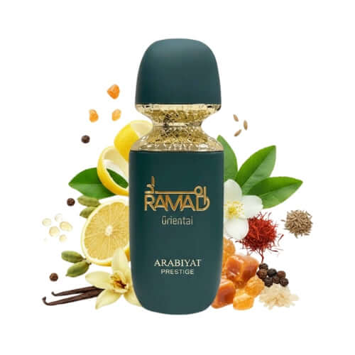 Ramad Oriental Arabiyat Prestige perfume arabe unisex eau de parfum 100 ml especiado ambarado con incienso vainilla benjuí y pachulí