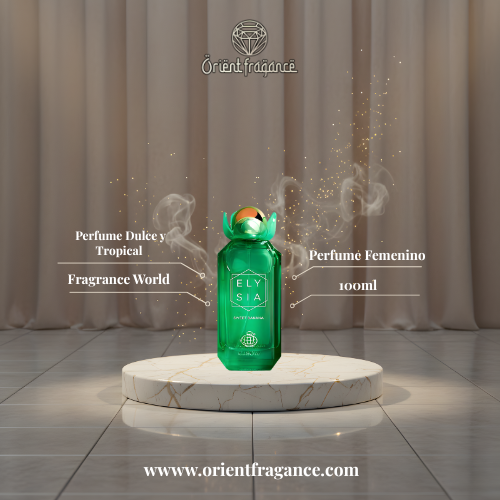 Elysia Sweet Banana presentación elegante perfume femenino gourmand tropical y moderno
