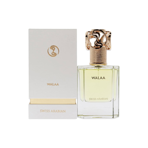 Perfume Walaa 50 ml fragancia unisex limpia elegante y versátil para uso diario