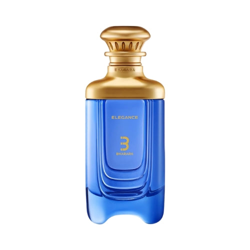 Perfume Elegance de Bharara perfume arabe en frasco azul con estuche elegante