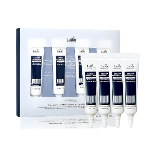 LADOR Keratin Power Glue 15g x 4 unidades tratamiento capilar coreano con queratina reparadora