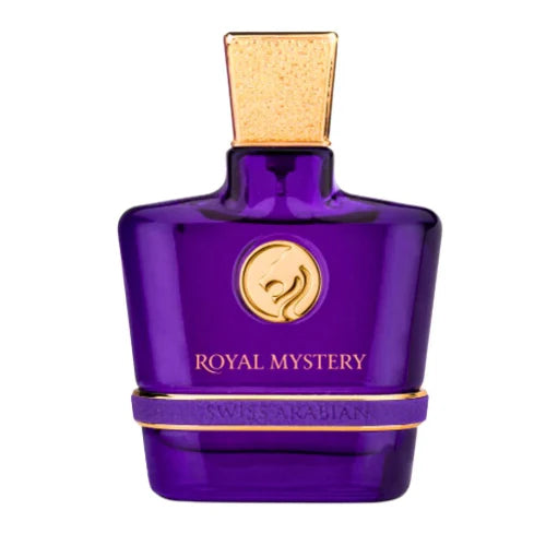 Perfume Swiss Arabian Royal Mystery - Fragancia femenina de lujo con notas de melón maduro y pera, diseñada para resaltar la elegancia y el lado juguetón de la mujer