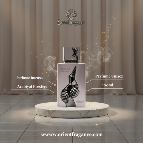 Revolt Uncaged Arabiyat Prestige presentación completa perfume unisex premium