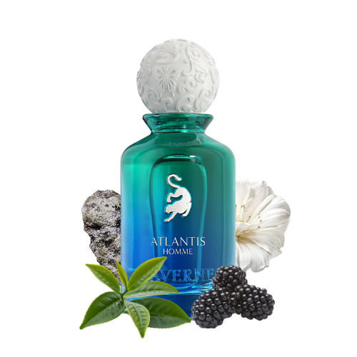 Perfume Atlantis de Laverne 100 ml, fragancia marina y refrescante con cítricos, acordes acuáticos y maderas suaves.