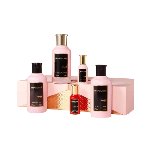 Bharara  Al Por Mayor - Rosa Set de 5 Piezas - 100ml - Eau De Parfum - Perfume Femenino