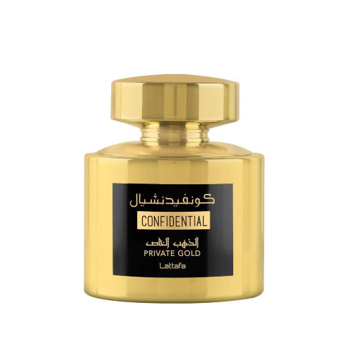 Lattafa Al Por Mayor - Confidential Private Gold - 100ml - Eau De Parfum - Perfume Femenino
