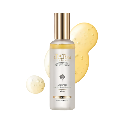 d’Alba White Truffle First Aromatic Spray Serum textura y envase sérum glow coreano en spray