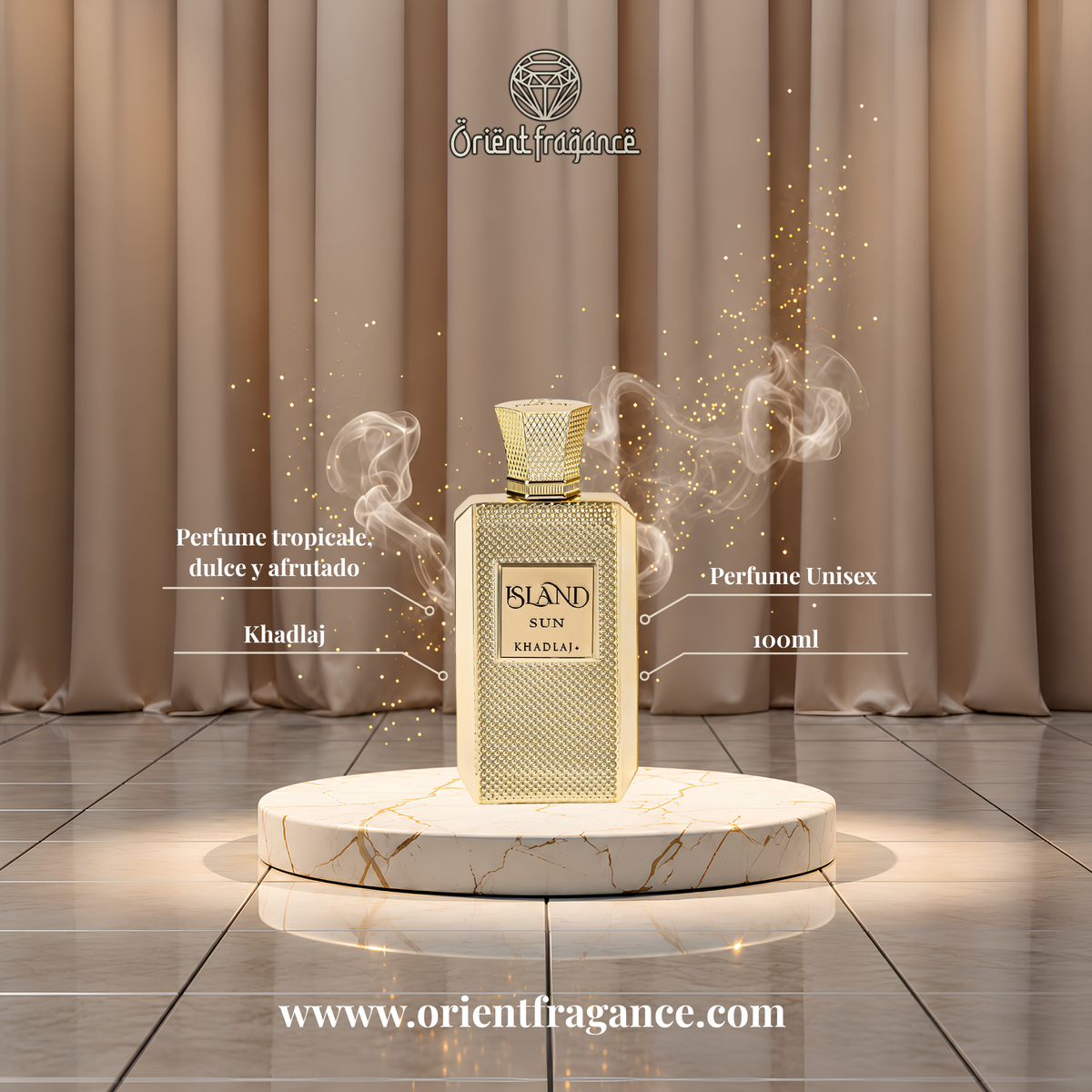 Khadlaj - Island Sun - 100ml - Eau De Parfum - Perfume Unisex
