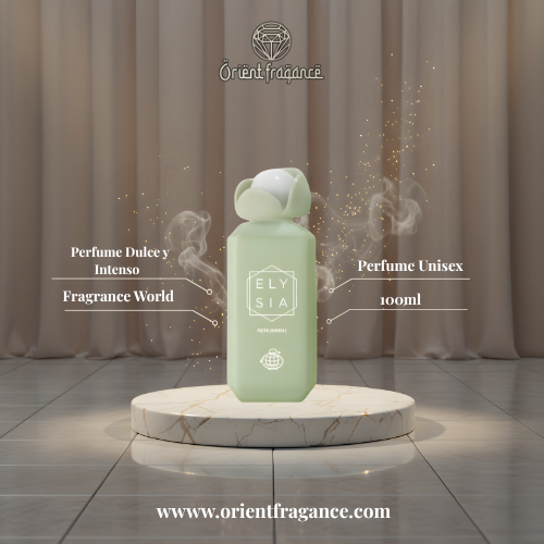 Elysia Pista Sundae presentación elegante perfume unisex gourmand moderno y sofisticado