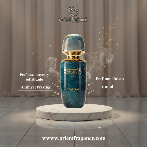 Arabiyat Prestige Ramad Earthy presentación premium extrait de parfum unisex 100 ml