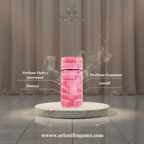 Zimaya Tiramisu S’mores presentación elegante perfume femenino dulce intenso y adictivo