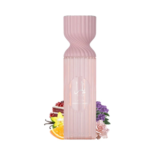 Yara Perfume Mist de Lattafa, bruma corporal dulce y cremosa con notas frutales. Un aroma juvenil, suave y encantador